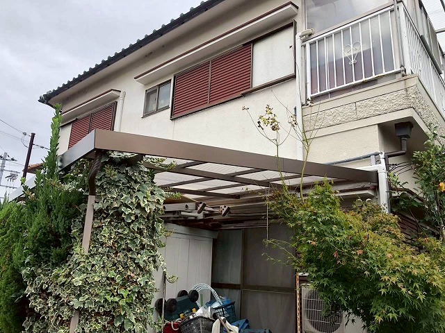 明石市　カーポートの工事完了